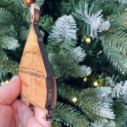Class A Frame popup Camper Holiday tree ornament