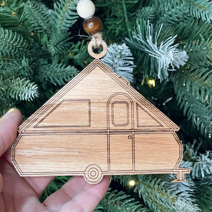 Class A Frame popup Camper Holiday tree ornament