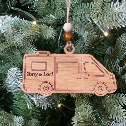 Class B Camper van Holiday tree ornament