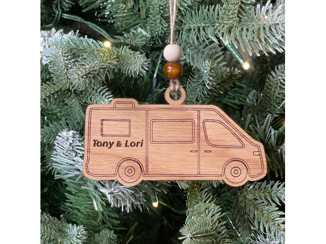 Class B Camper van Holiday tree ornament