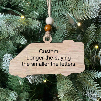 Class B Camper van Holiday tree ornament