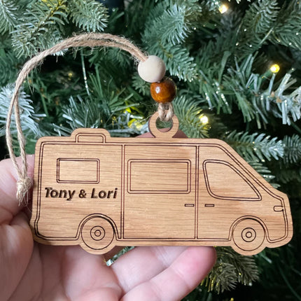 Class B Camper van Holiday tree ornament