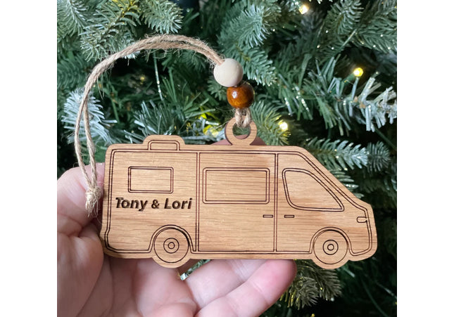 Class B Camper van Holiday tree ornament