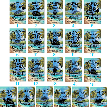Cruise Door Decoration,  Cruise Essentials, Magnetic Cruise Banner, Cruise Ship Decor, Cruise Sign, Tropical Cruise