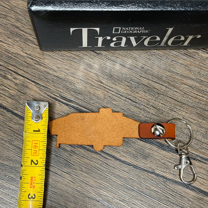 Hybrid Trailer leather keychain