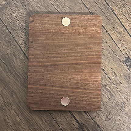 Wood Dog-Themed List Holder – Magnetic Notepad Holder with Pen
