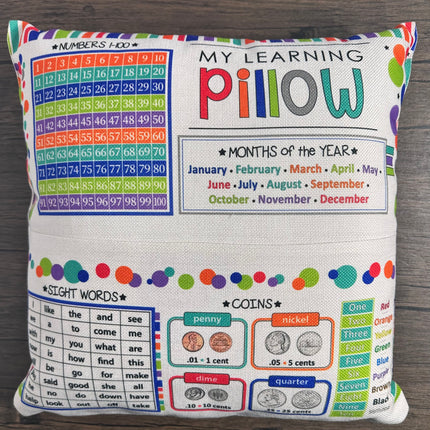 Kids learning pillow cover, Kids interactive learning pillow cover,  activity pillow cover for kids