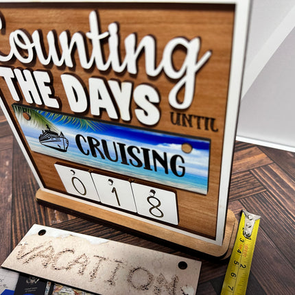 Cruise Countdown Sign, Interchangeable Countdown Sign, Countdown To Your Next Cruise