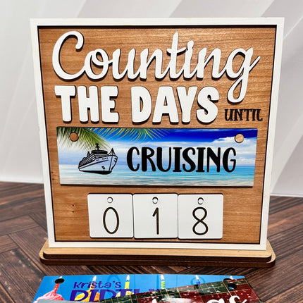 Cruise Countdown Sign, Interchangeable Countdown Sign, Countdown To Your Next Cruise
