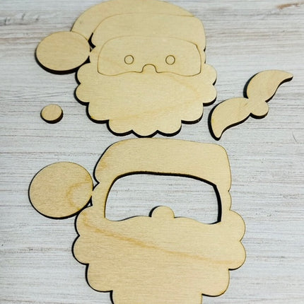 DIY Santa wood ornament kit
