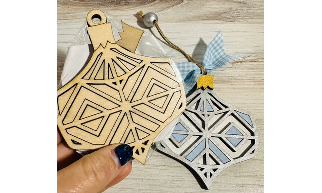DIY Geometric decorative wood ornament kit
