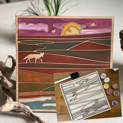The Plains Reflection Landscape DyI Paint Kit