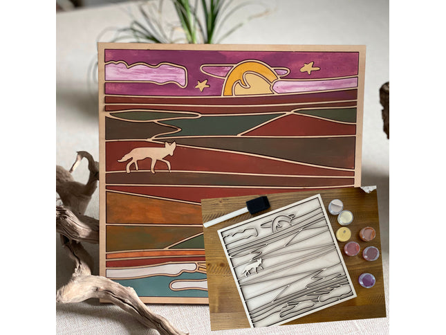 The Plains Reflection Landscape DyI Paint Kit