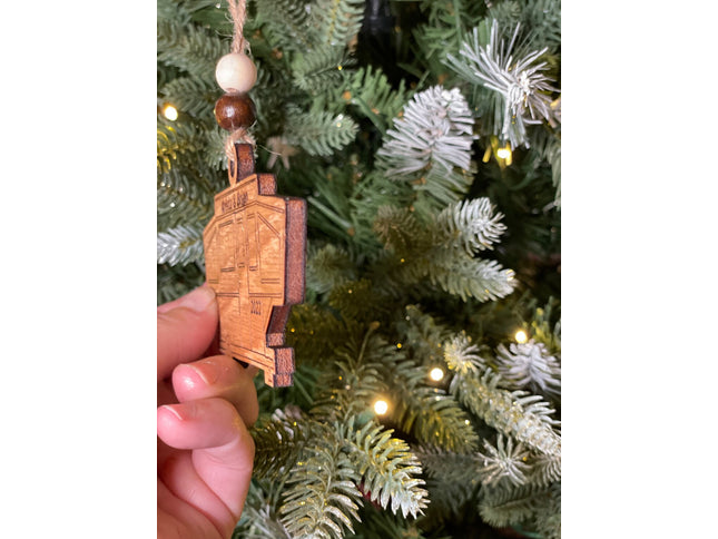 Popup tent Trailer Holiday tree ornament