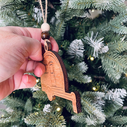 Retro camper trailer Holiday tree ornament