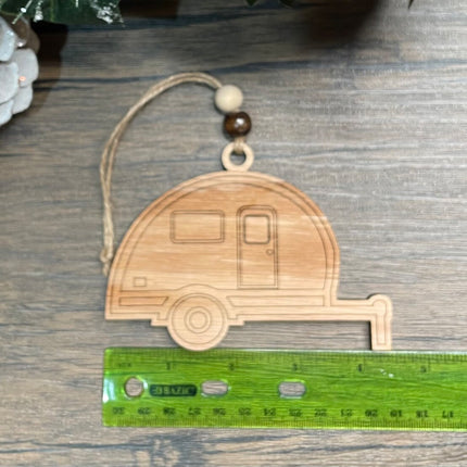 Retro camper trailer Holiday tree ornament