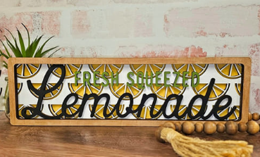 Lemonade shelf sitter DYI Wood Paint Kit, Easy to  intermediate difficulty