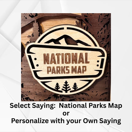 National Park Map, USA National Park Sign, National Park Tracker Check Off List, Travel Map for National Parks