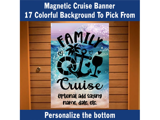 magnetic cruise Ship door decoration banner, Family Cruise, Personalized cruise decoration