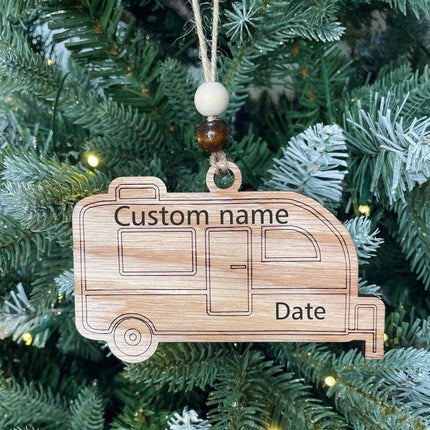 Small Travel trailer Holiday tree ornament