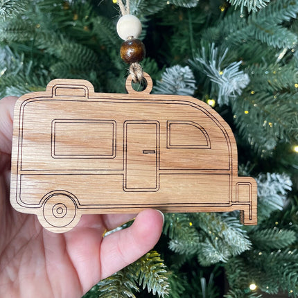 Small Travel trailer Holiday tree ornament