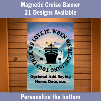Cruise Ship Door Decoration, Magnetic Cruise Ship Banner, Find Your Stateroom Cruise Door