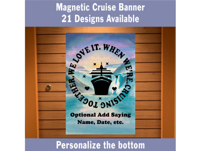 Cruise Ship Door Decoration, Magnetic Cruise Ship Banner, Find Your Stateroom Cruise Door