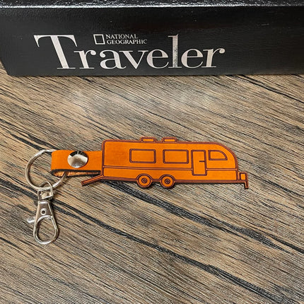 Toy Hauler leather keychain