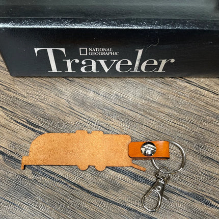 Toy Hauler leather keychain
