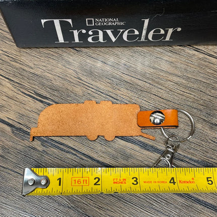 Toy Hauler leather keychain