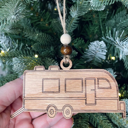 Toy Hauler camper Holiday tree ornament