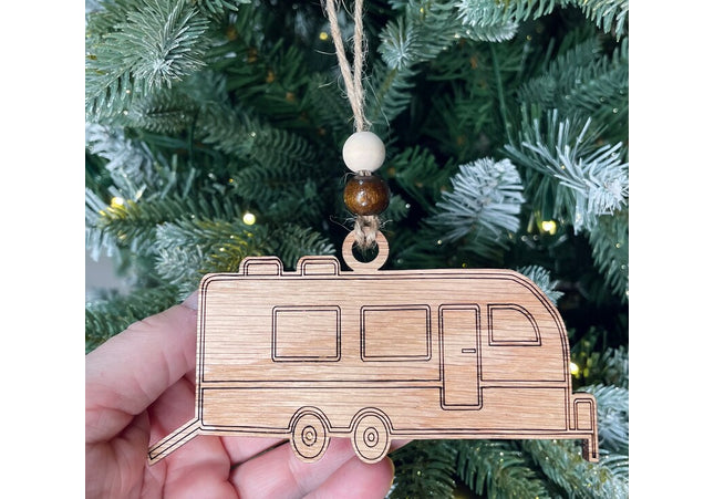 Toy Hauler camper Holiday tree ornament