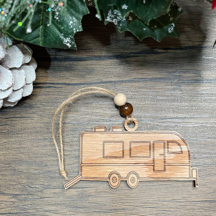 Toy Hauler camper Holiday tree ornament