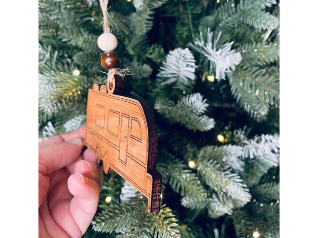 Toy Hauler camper Holiday tree ornament