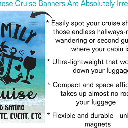 magnetic cruise Ship door decoration banner, Family Cruise, Personalized cruise decoration