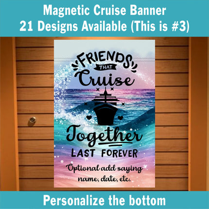Personalized Cruise Decoration, Magnetic Cruise Banner, Cruise Ship Decor, Family Cruise, Cruise Vacation