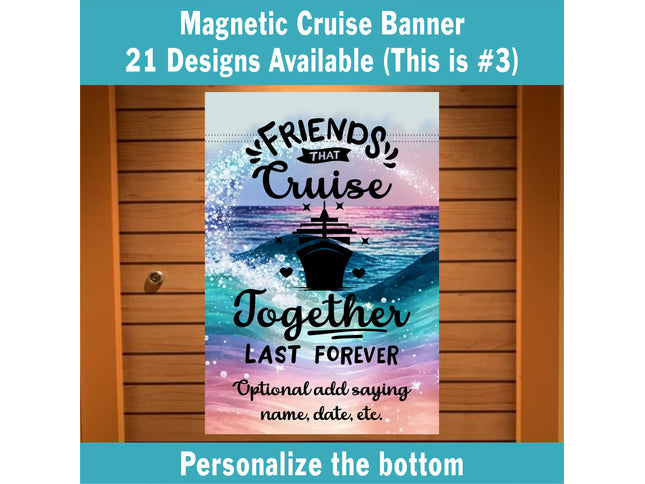 Personalized Cruise Decoration, Magnetic Cruise Banner, Cruise Ship Decor, Family Cruise, Cruise Vacation