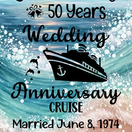 magnetic cruise Ship door decoration banner, personalized anniversary cruise magnet sign, stateroom cabin door banner, cruising partners