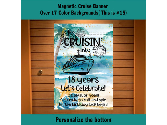 Cruise Door Decoration, Personalized Magnetic Cruise Ship Door Decor, Gift For Cruisers