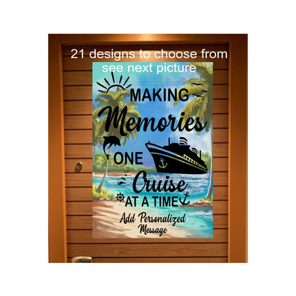 Cruise Door Decoration,  Cruise Essentials, Magnetic Cruise Banner, Cruise Ship Decor, Cruise Sign, Tropical Cruise