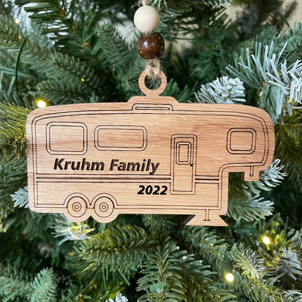 Fifth Wheel travel Trailer Holiday tree ornament