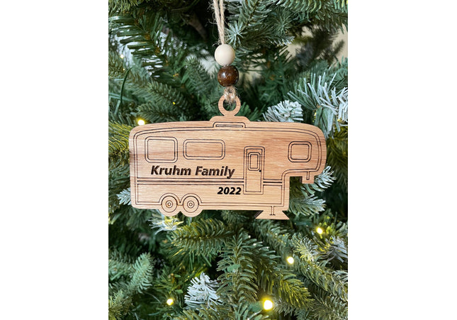 Fifth Wheel travel Trailer Holiday tree ornament