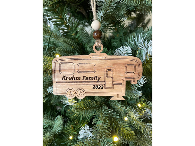 Fifth Wheel travel Trailer Holiday tree ornament