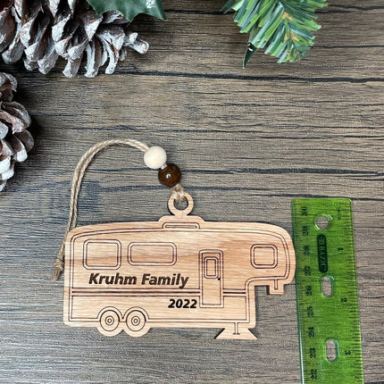Fifth Wheel travel Trailer Holiday tree ornament