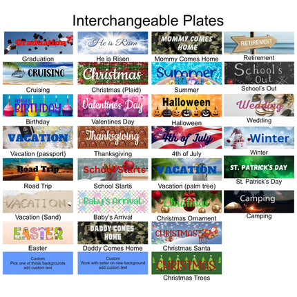 countdown to Summer Sign with removable plates for events, holidays, Seasons, home decor