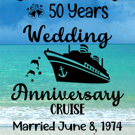 magnetic cruise Ship door decoration banner, personalized anniversary cruise magnet sign, stateroom cabin door banner, cruising partners