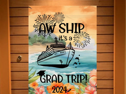 magnetic cruise Ship door decoration banner, personalized graduation cruise magnet sign, stateroom cabin door banner, cruising partners