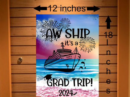 magnetic cruise Ship door decoration banner, personalized graduation cruise magnet sign, stateroom cabin door banner, cruising partners