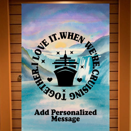 magnetic cruise Ship door decoration banner, personalized cruising door magnet sign, custom stateroom door decoration, Alaska vacation