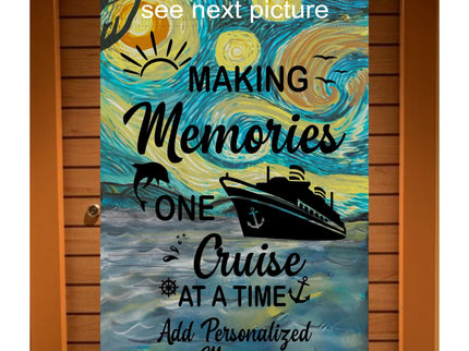magnetic cruise Ship door decoration banner, personalized cruising door magnet sign, custom stateroom door decoration, tropical vacation